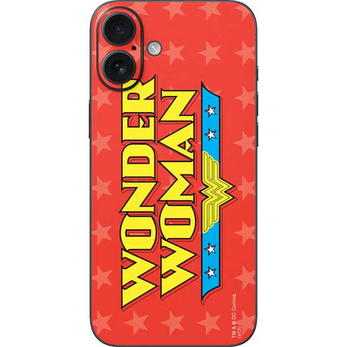 DC Comics Wonder Woman Logo iPhone 16 Plus Skin